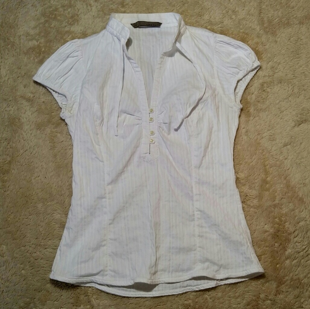 Zara Basic Cap Sleeve Top